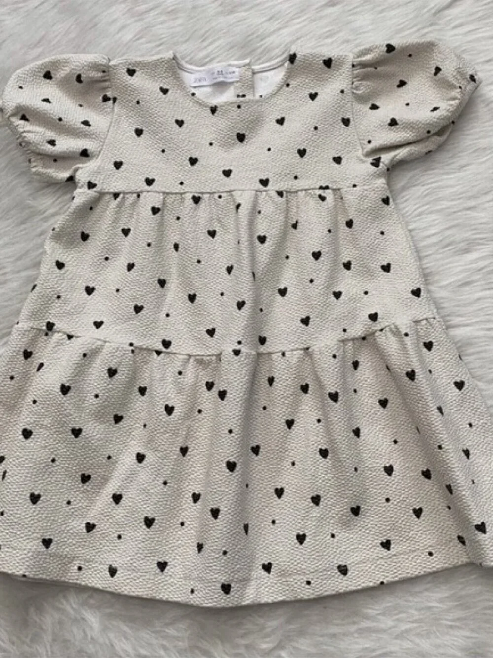 Zara Babygirl Heart Print Dress 4/5